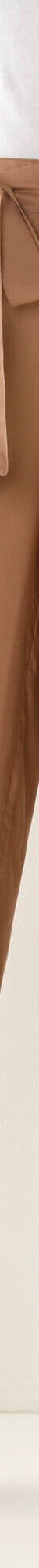 Pantalon raccourci large uni (noisette) Pantalon raccourci large uni (noisette)